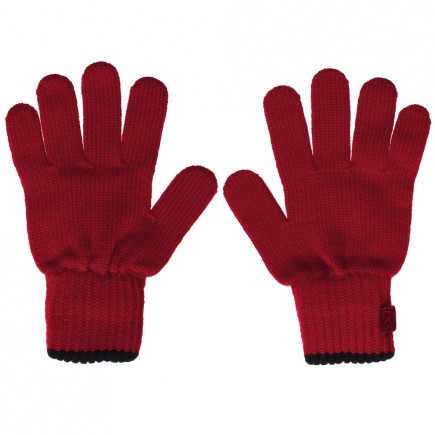 DOLCE & GABBANA Red Knitted Wool Gloves