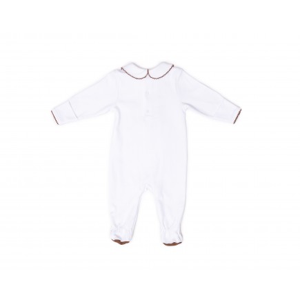 RB Royal Baby Organic Cotton Gloved Sleeve Footed Overall Footie with Hat in Gift Box (Horse and Me)