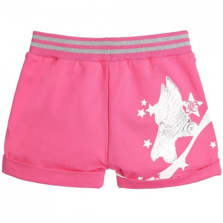 JOHN GALLIANO Girls Pink Jersey Shorts