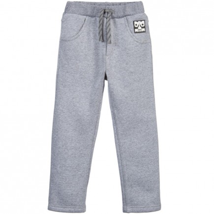 KENZO Baby Boys Grey Cotton Tracksuit Trousers