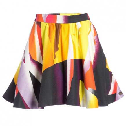 KENZO Girls Printed 'Spray Collage' Skirt