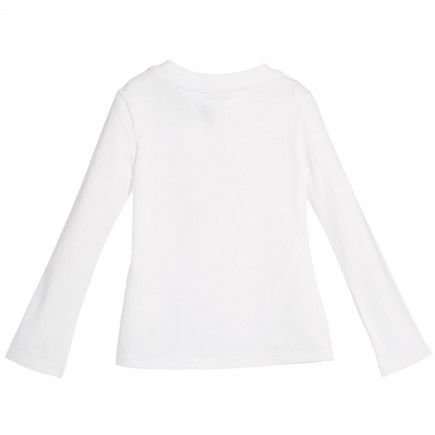 KENZO Girls White Cotton Jersey T-Shirt