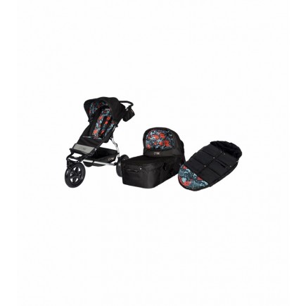 Mountain Buggy Urban Jungle Single Stroller + Carry Cot + Footmuff in Limited Edition Dusk
