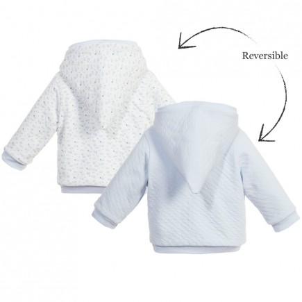 PETIT BATEAU Baby Boys Quilted Reversible Cardigan