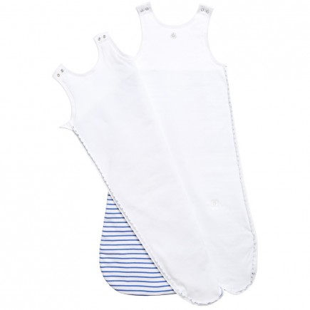 PETIT BATEAU Blue & White Striped Sleeping Bag (1.8 tog)
