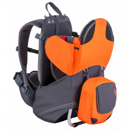 Phil & Teds Parade Backpack Baby Carrier - Orange / Grey