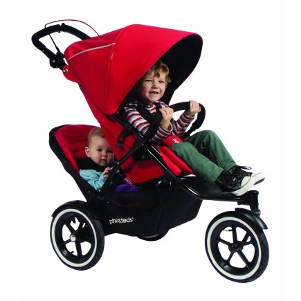 Phil & Teds Navigator 2 Buggy with Doubles Kit - Black