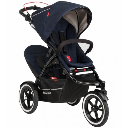 Phil & Teds Sport Double Stroller - Midnight