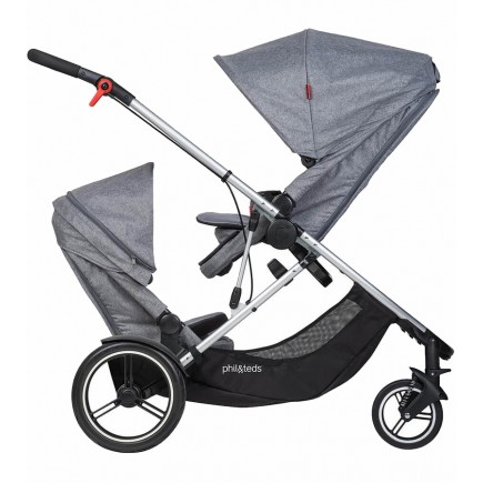 Phil & Teds Voyager Second Seat - NEW Grey Marl