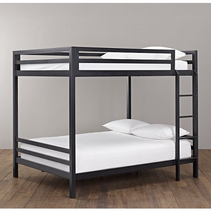 industrial loft full-over-full bunk bed-RH