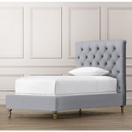 Chesterfield Upholstered Bed-Army Duck