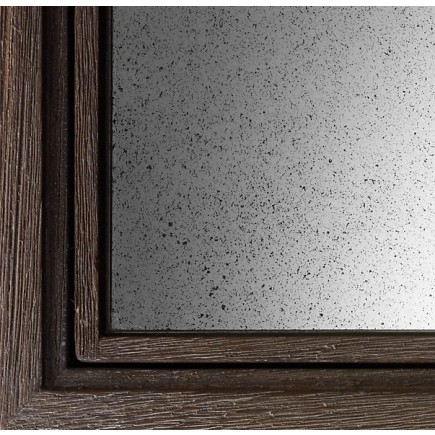 wood swatch - weathered grey with mirror