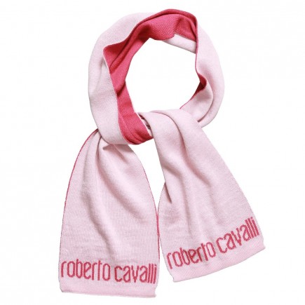 ROBERTO CAVALLI  Logo Wool Scarf