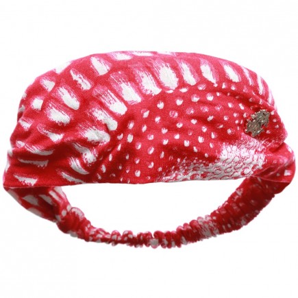 ROBERTO CAVALLI  Girls Red & Ivory Print Headband