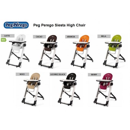 Peg Perego Siesta High Chair - Licorice Black