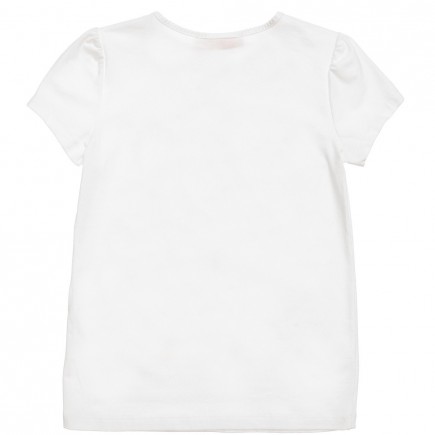 MISS BLUMARINE Girls White Butterfly T-Shirt
