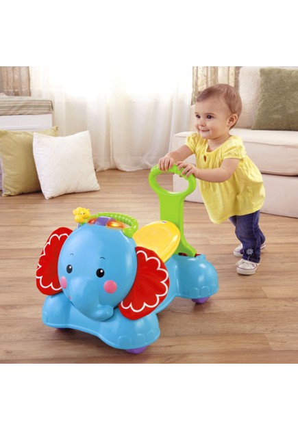 Fisher Price 3-in-1 Bounce, Stride & Ride Elephant