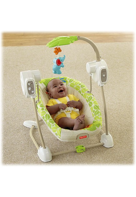 Fisher Price Rainforest Friends SpaceSaver Swing & Seat