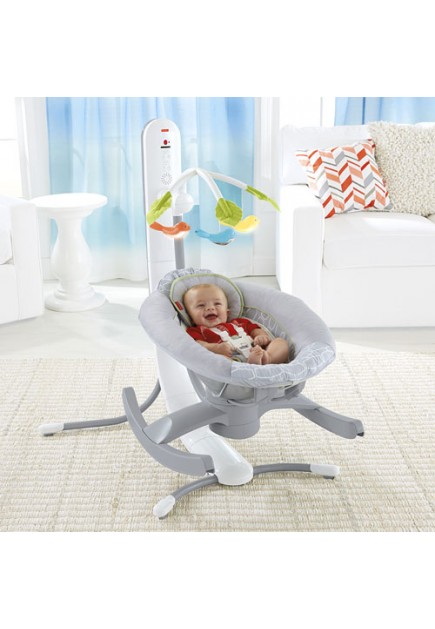 Fisher Price 4-in-1 Smart Connect™ Cradle ’n Swing - Techno Gray™