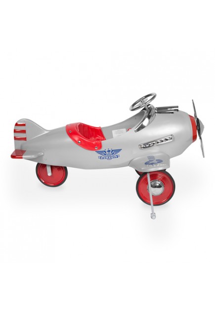 Airflow Collectibles Silver Pursuit Pedal Plane