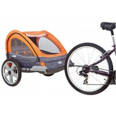 Instep Quick N Bicycle Trailer Double - Orange/Gray
