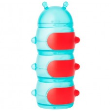 Boon CATERPILLAR STACK Snack Container in Teal/Red