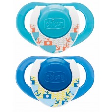 Chicco Hard Shield Orthodontic Pacifiers - Blue - 12M+