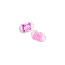 Summer Infant Bliss Natural Shape Pacifier 2-Pack 0-6M (Pink)