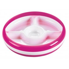 OXO Tot Divided Plate in Pink