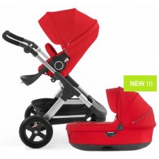Stokke Trailz Stroller & Carrycot - Red