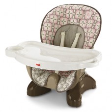 Fisher Price SpaceSaver High Chair – Pink Lattice
