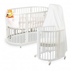 Stokke Sleepi System 1 Bassinet and Crib Set in White