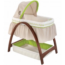 Summer Infant Bentwood Bassinet With Motion (Dark Stain)